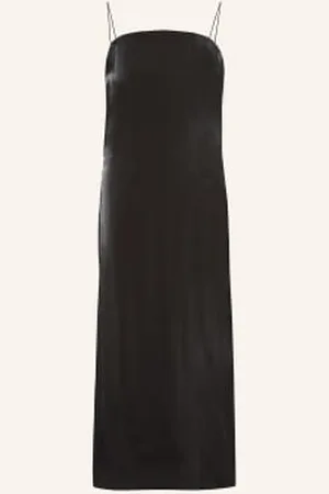 Jacquemus Sukienka Koktajlowa La Robe Carino Z Satyny schwarz