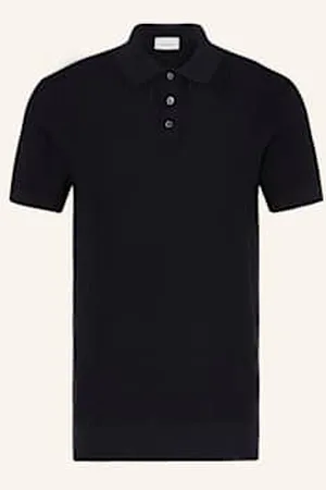 Profuomo Koszulka Polo Z Dzianiny Regular Fit blau