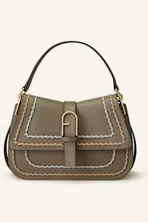 Furla Torebka Flow Medium gruen