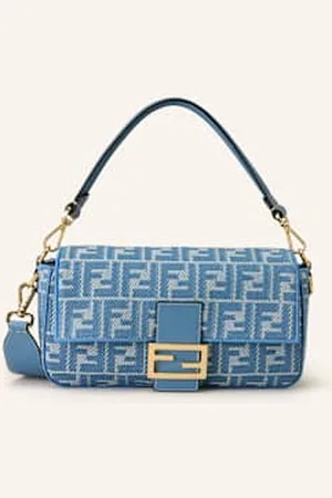 Fendi Torba Na Ramię Baguette blau