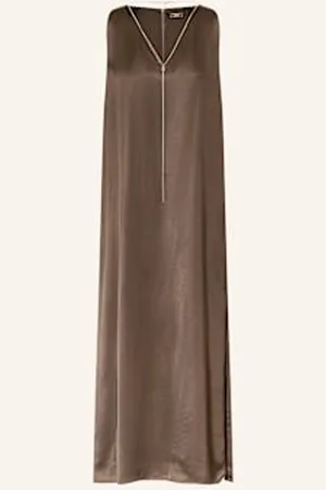 PESERICO SIGN Sukienka Satynowa beige