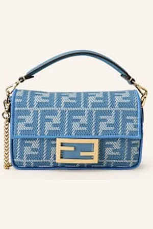 Fendi Torba Na Ramię Baguette Mini blau