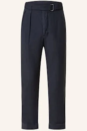 OFFICINE GENERALE Spodnie Garniturowe Pierre Slim Fit blau