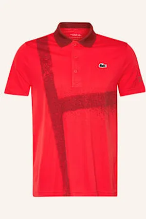 Lacoste Funkcyjna Koszulka Polo rot