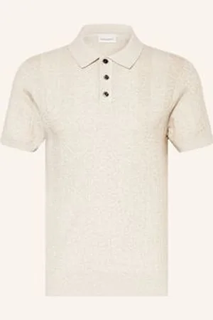 Profuomo Koszulka Polo Z Dzianiny Regular Fit weiss