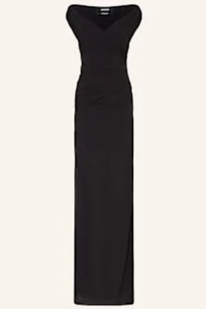 Jacquemus Sukienka Z Odkrytymi Ramionami La Robe Rita Longue schwarz