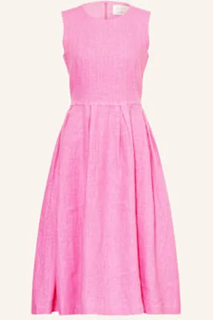 Oui Sukienka Z Lnu pink