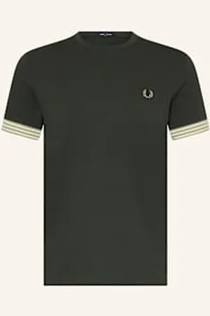 Fred Perry T-Shirt Z Materiału Pika gruen