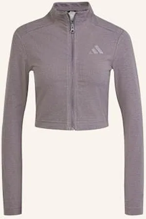 adidas Koszulka Z Długim Rękawem All Szn Rib Cropped braun