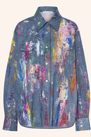 Acne Studios Overjacket Z Jeansu blau
