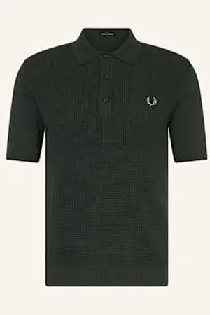 Fred Perry Koszulka Polo Z Dzianiny gruen