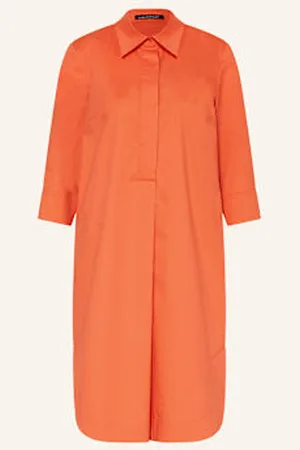 Luisa Cerano Sukienka Koszulowa Z Rękawami 3/4 orange