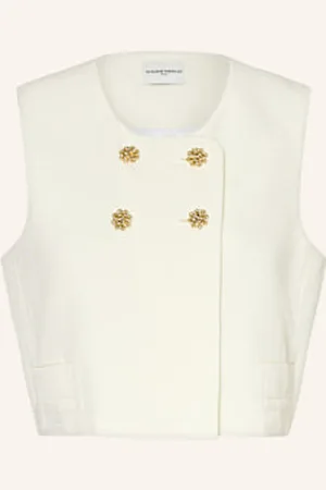 Claudie Pierlot Krótka Kamizelka Typu Blezer weiss