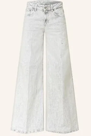 Dondup Jeansy Wide Leg Marlene grau