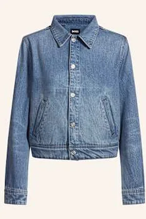 HUGO BOSS Kurtka Jeansowa Serenya blau