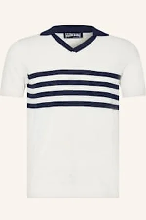 Vilebrequin Koszulka Polo Z Dzianiny Amour weiss