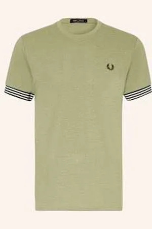 Fred Perry T-Shirt Z Materiału Pika gruen