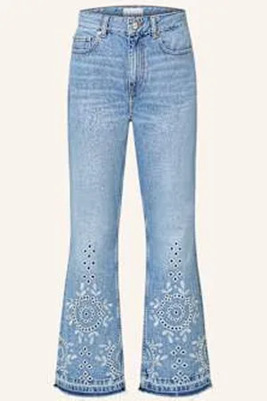 Ganni Jeansy Bootcut Betzy beige