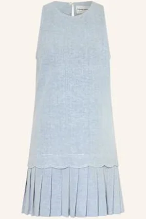Claudie Pierlot Sukienka Z Dodatkiem Lnu blau