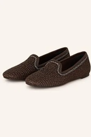 Brunello Cucinelli Pantofle braun