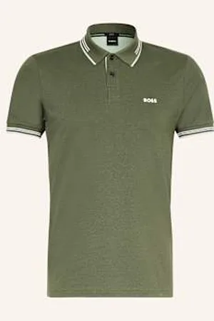 HUGO BOSS Koszulka Polo Z Piki Paul Slim Fit gruen