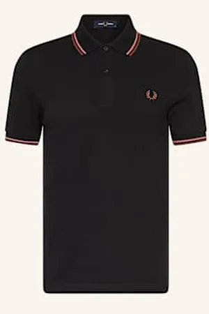 Fred Perry Koszulka Polo Z Piki schwarz