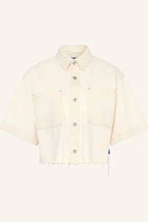Hugo Blue Bluzka Jeansowa Getecna beige