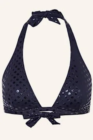 Vilebrequin Góra Od Bikini Wiązana Na Szyi Relief Sparkling Fleche blau