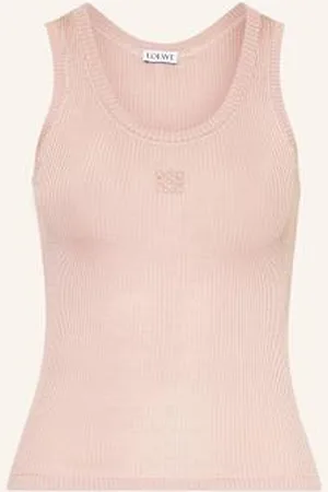 Loewe Tank Top Z Jedwabiu Anagram pink