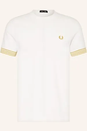 Fred Perry T-Shirt Z Materiału Pika weiss