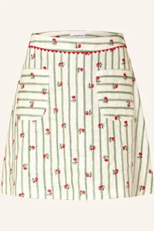 Claudie Pierlot Spódnica Z Lnu beige