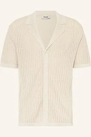 Drykorn Dzianinowa Koszula Z Klapami Ray Comfort Fit beige