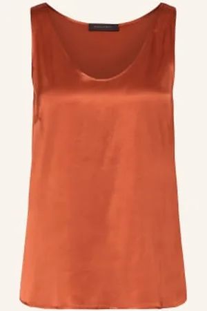 Elena Miro Top Satynowy braun