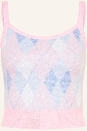 Tommy Hilfiger Krótki Top Z Dzianiny rosa