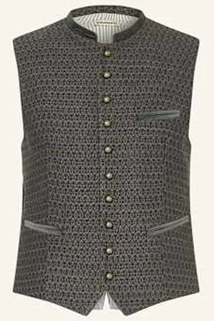 Gottseidank Kamizelka Do Stroju Ludowego Konstantin Extra Slim Fit grau