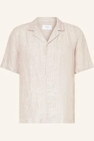 Eton Koszula Z Klapami Comfort Fit Z Lnu beige