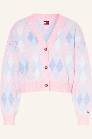 Tommy Hilfiger Krótki Kardigan rosa