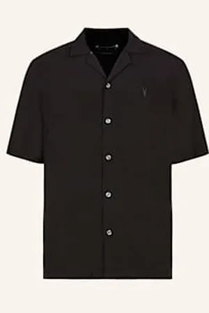 AllSaints Koszula Z Klapami Venice Relaxed Fit schwarz