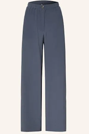 COS Spodnie Z Jedwabiu W Stylu Dresowym blau