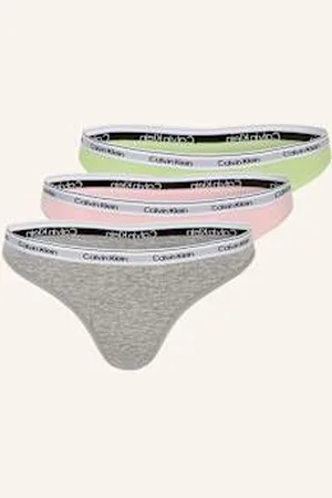 Calvin Klein Stringi Modern Logo, 3 Szt. gruen
