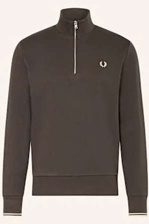 Fred Perry Bluza Dresowa Typu Troyer grau