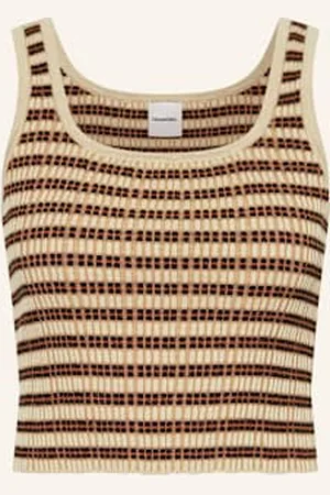 Nanushka Top Z Dzianiny Delfine beige