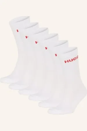 HUGO BOSS Skarpety, 6 Par weiss