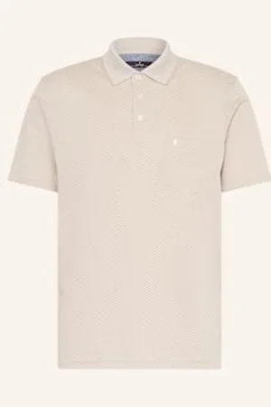 Ragman Koszulka Polo Z Dżerseju Żakardowego beige