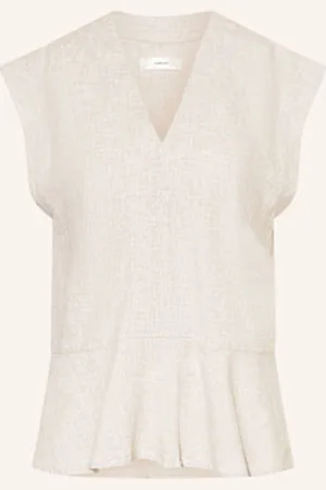 INWEAR Bluzka Bez Rękawów Rimoneiw Z Dodatkiem Lnu beige