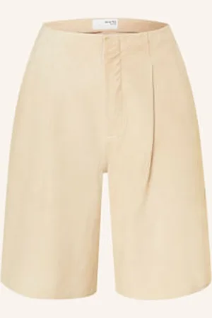 SELECTED Spodenki Skórzane beige