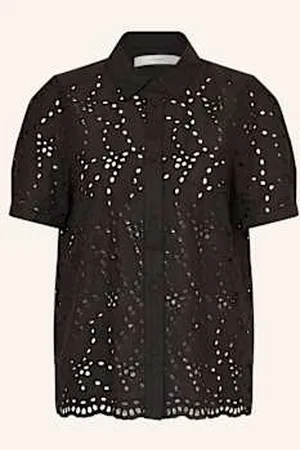 INWEAR Koszula Z Dziurkowanej Koronki Faithiw schwarz