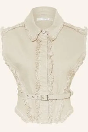 Gestuz Bluzka Jeansowa Gzcatia beige