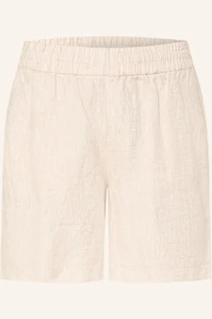 Knowledge Cotton Apparal Szorty Z Lnu Posey beige