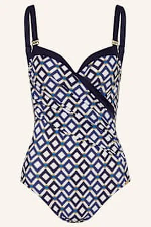 Charmline Strój Kąpielowy Modelujący Seaside Dining blau
